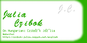 julia czibok business card